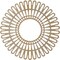 Ekena Millwork Cornelius Wood Fretwork Pierced Ceiling Medallion, Hickory, 16"OD x 6"ID x 1/4"T CMWP16X0250CRHI - alternate 4